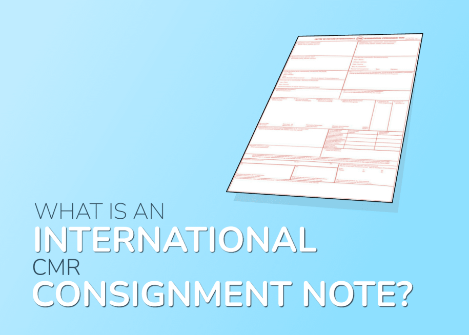 cmr consignment note