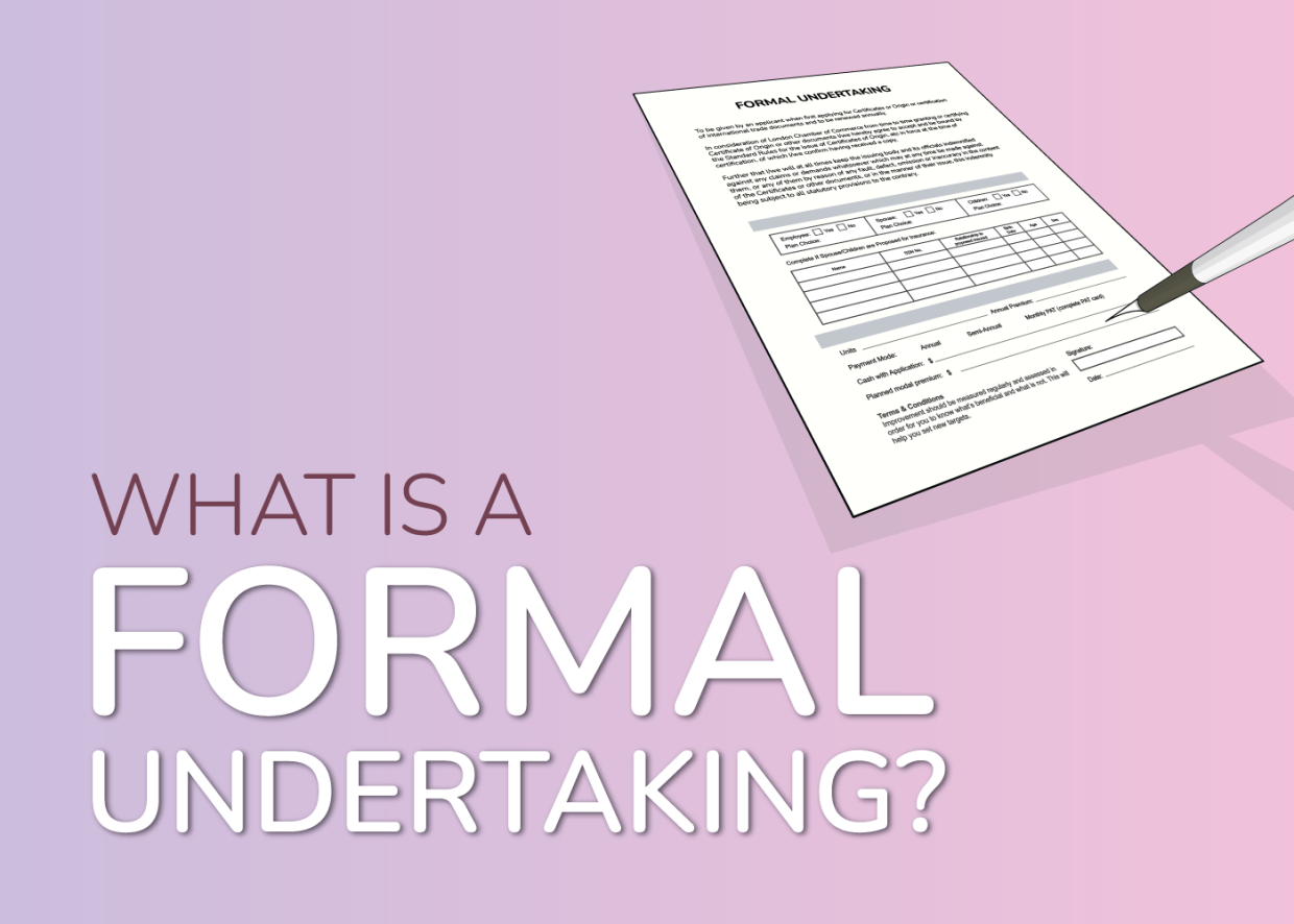 Formal Undertaking