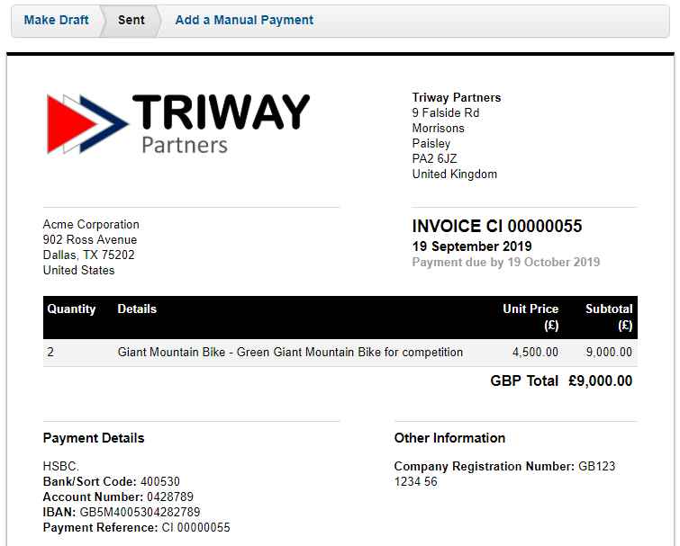 The EdgeCTP invoice appears in FreeAgent