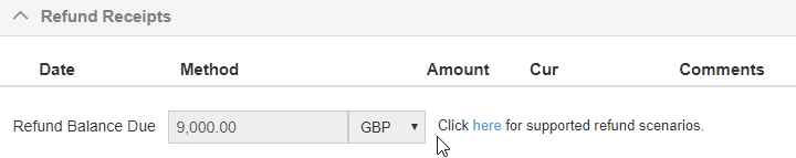 Refund amount reflects the original Invoice amount