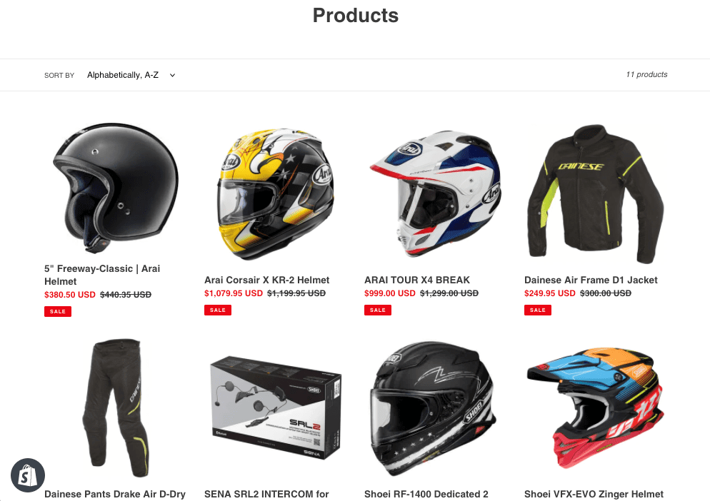 Products View